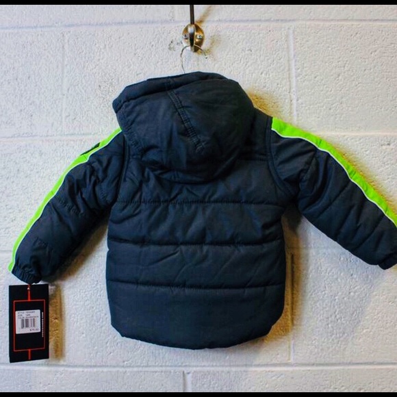 NEW HAWKE & CO “Sharkskin” Puffer Jacket-12 M - Picture 2 of 5